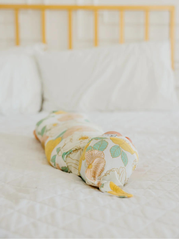 Rose Swaddle Blanket by Copper Pearl