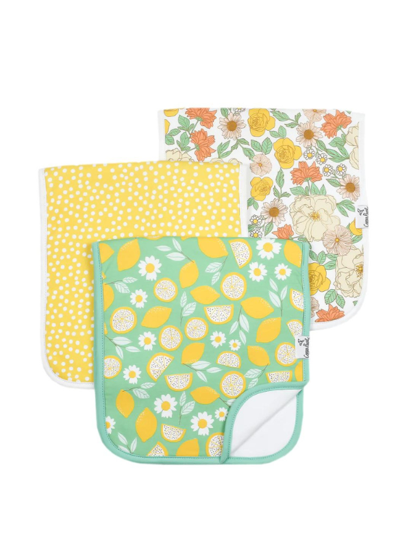 Lemon Premium Burp Cloths by Copper Pearl