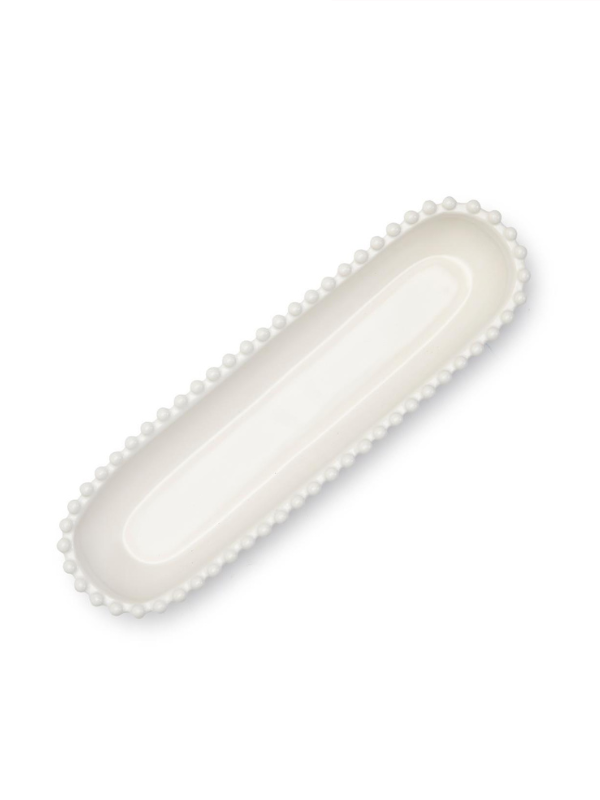 Pearl Edge Oval Tidbit Dish