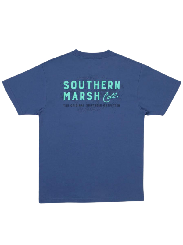 Bluestone Topo Logo Tee by Southern Marsh