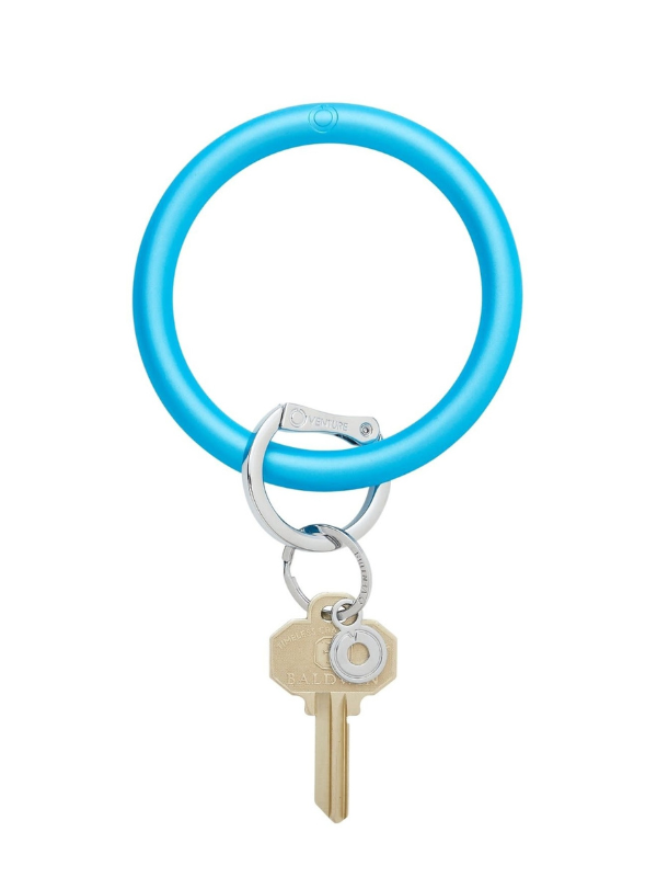 O-venture Silicone Metallic Key Ring