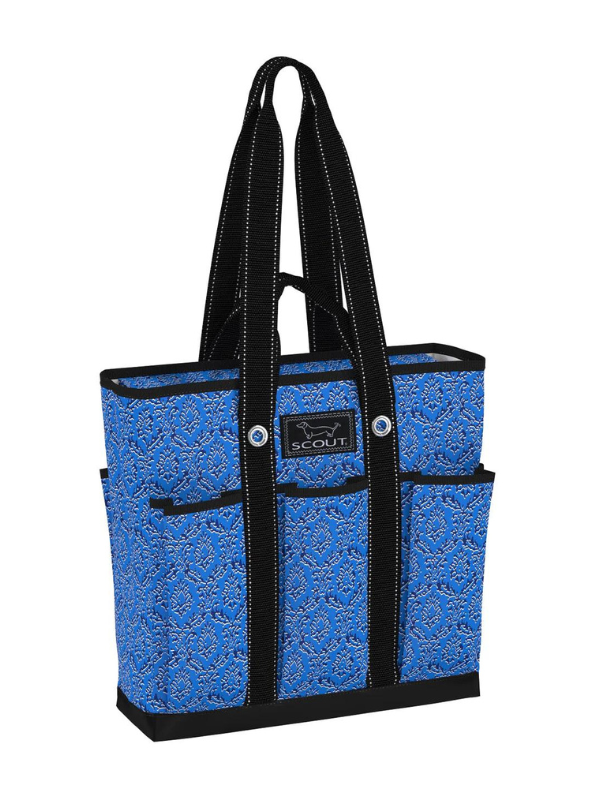 Merci Beau Blue Pocket Rocket Pocket Tote by Scout