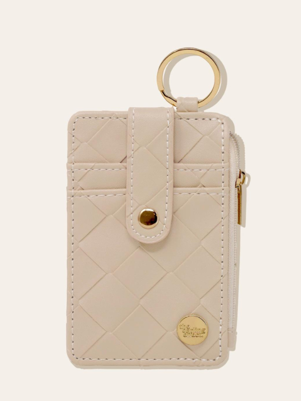 Woven Oat Keychain Wallet