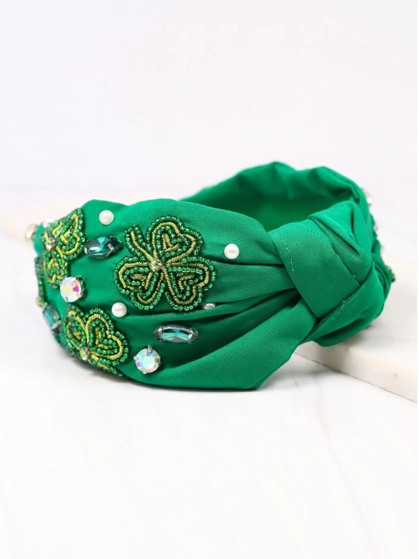 Shamrock Embellished Headband