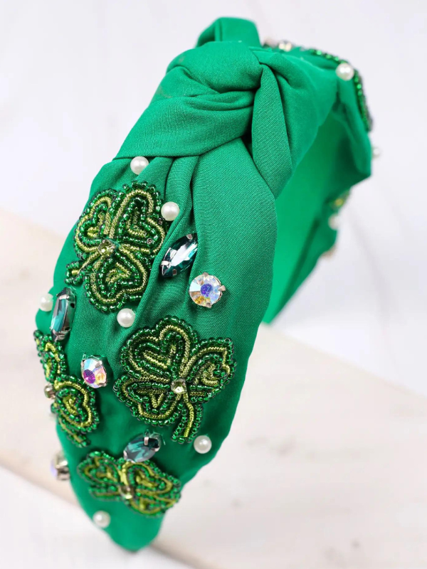 Shamrock Embellished Headband