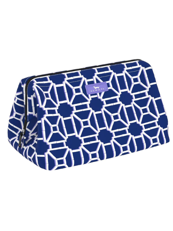 Lattice Knight Big Mouth Makeup Bag by Scout