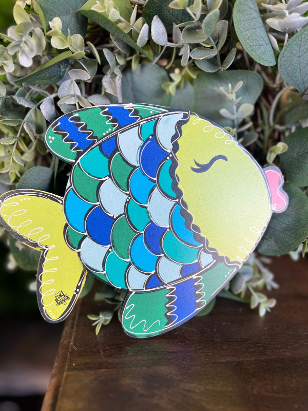 Summer Rainbow Fish Mini Velcro Attachment
