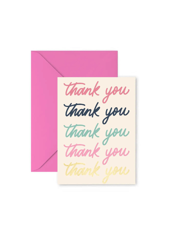 Thank You Thank You Greeting Card