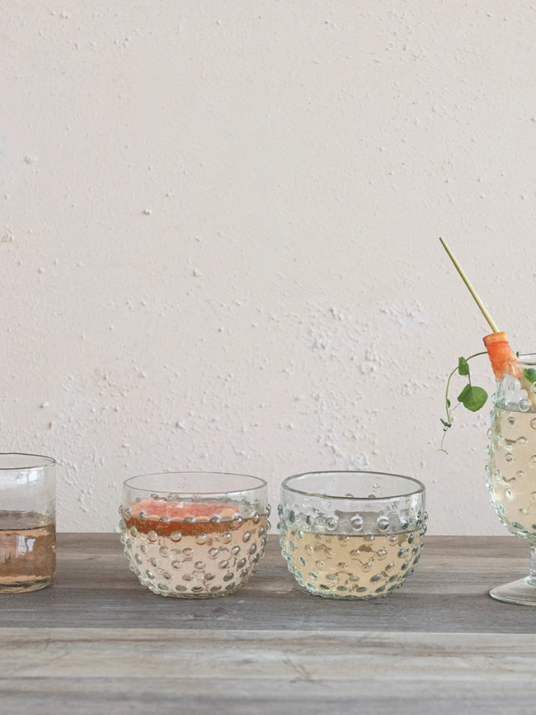 Glass Hobnail Bowl