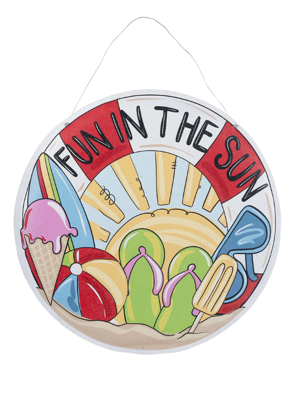 Easter/Fun In the Sun Burlee Door Hanger
