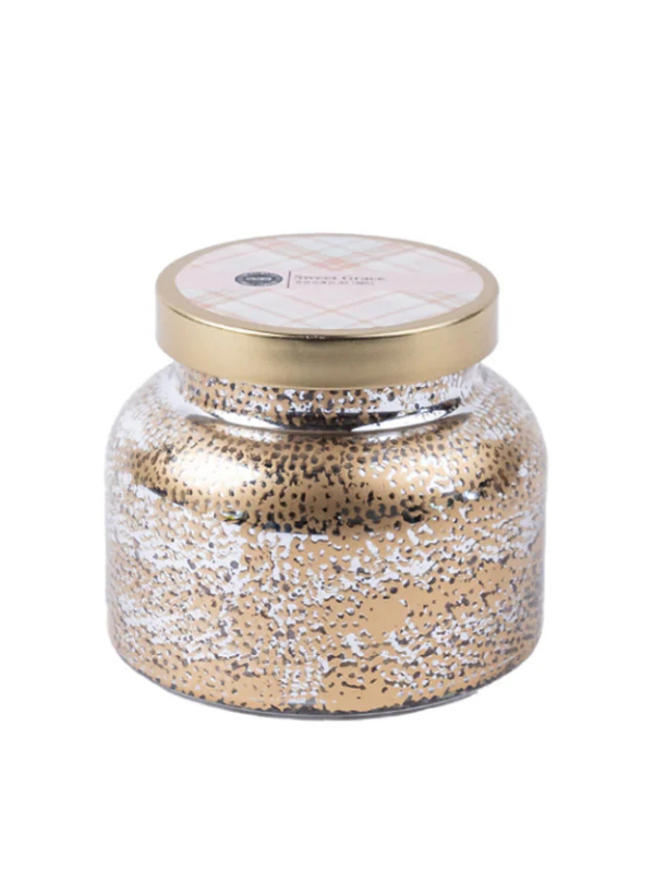 Sweet Grace Textured Mercury Glass Candle