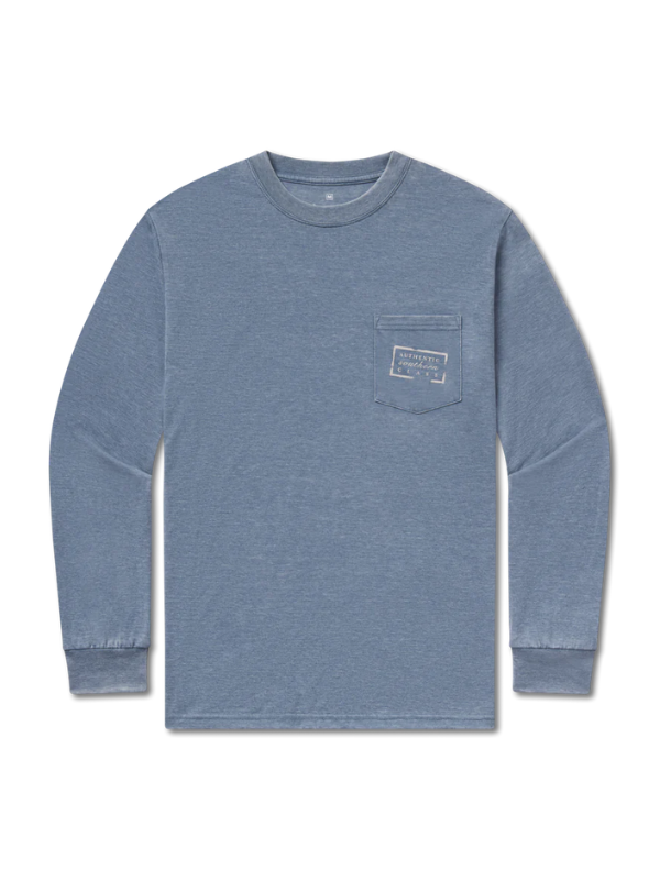 Seawash Authentic Long Sleeve Tee in Slate by Southern Marsh