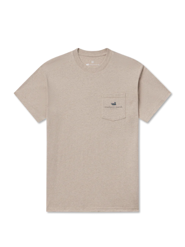 Mercantile Dome Tee in Washed Burnt Taupe by Southern Marsh