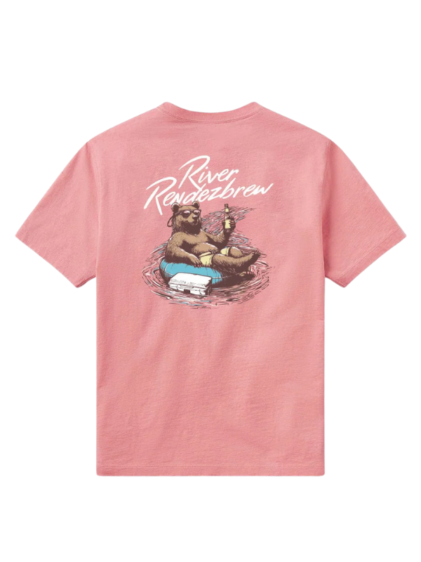 River Rendezbrew Tee in Mauveglow By Southern Shirt Co.