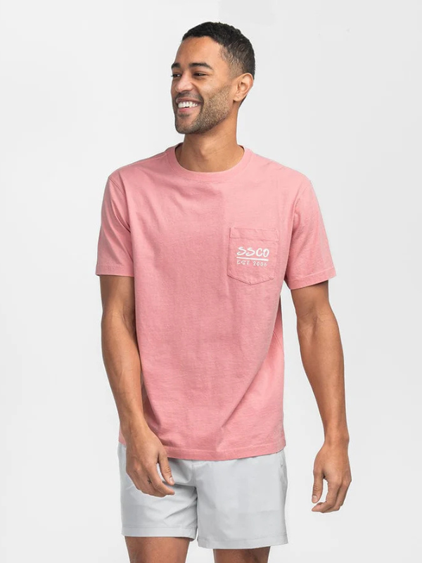River Rendezbrew Tee in Mauveglow By Southern Shirt Co.