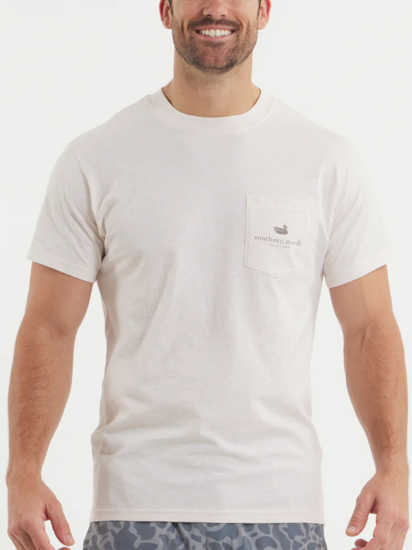 Pointer Uplander Tee In Washed Pebble By Southern Marsh