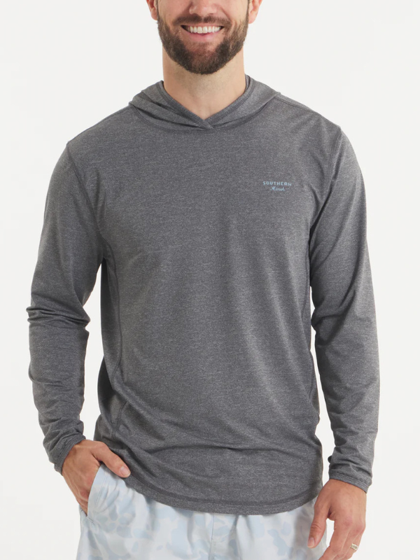 FieldTec™ Ultralight Retro Camo Hoodie In Midnight Gray By Southern Marsh