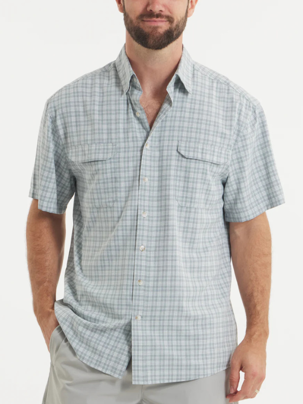 Merida Mar Performance Shirt In Washed Slate By Southern Marsh