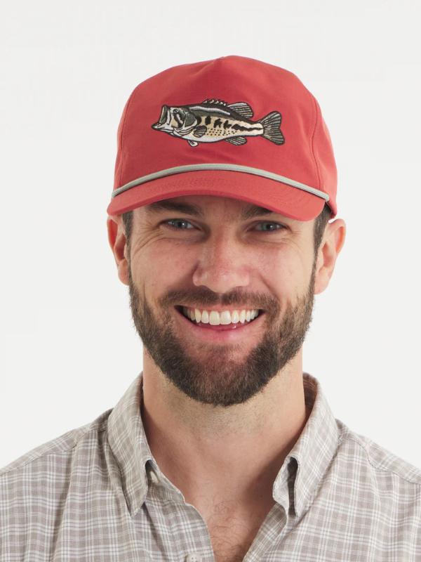 Wildlife Bass Ensenada Rope Hat in Washed Red By Southern Marsh