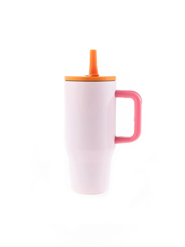 30oz Colorblock To-Go Tumbler in Light Pink