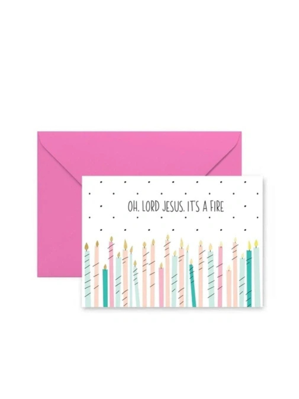 Lord Jesus Fire Greeting Card