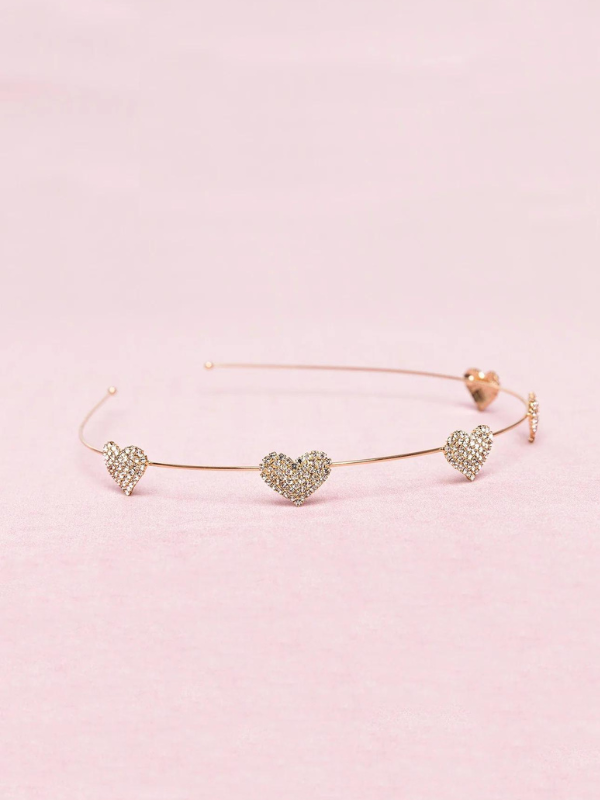 Rhinestone Heart Headband
