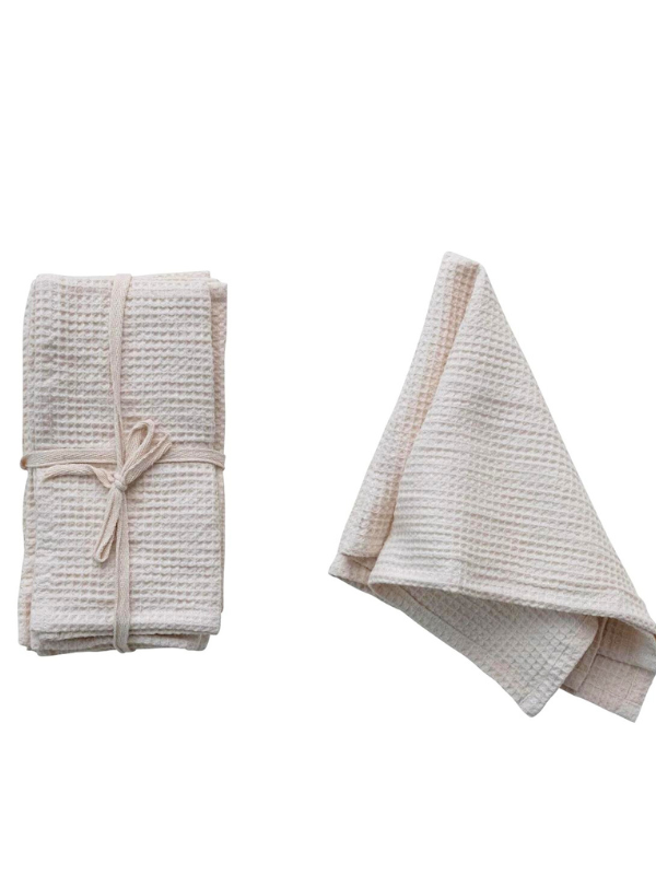 Linen & Cotton Waffle Napkins (Set of 4)