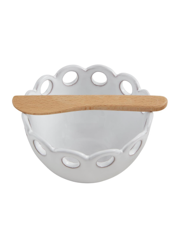Circle Scallop Dip Bowl Set