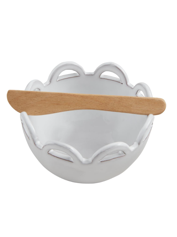 Half Scallop Dip Bowl Set