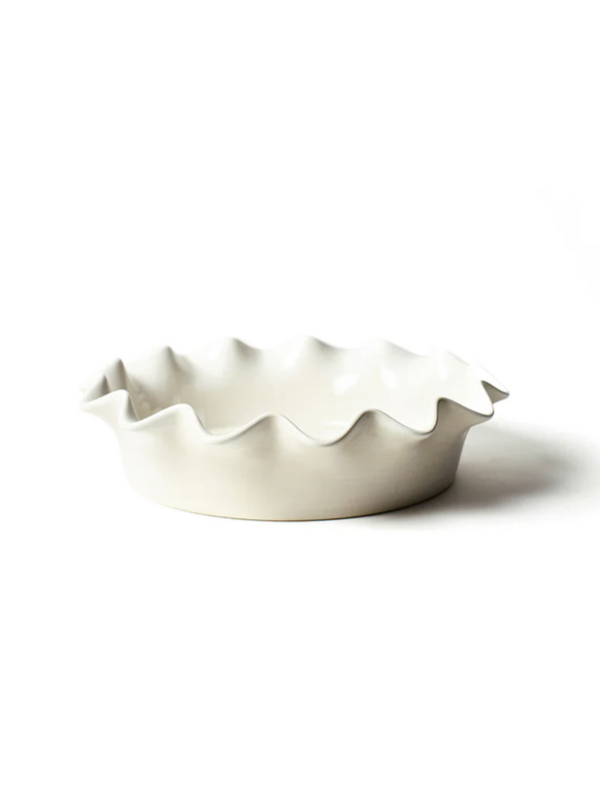 Signature White Ruffle Pie Dish