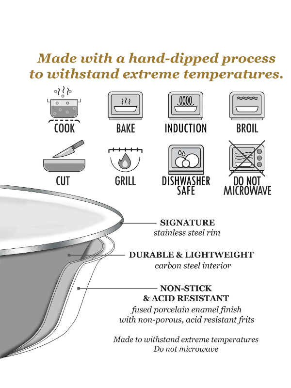 White Solid Medium Colander by Golden Rabbit