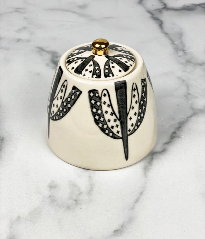 Black & White Sugar Bowl
